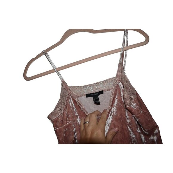 Forever 21 Pink Velvet Small Top - Picture 3 of 3
